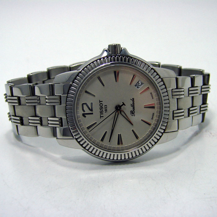 tissot 1853 ballade stainless steel men"s quartz watch